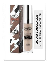 Pretty Beauty 03 Nemlendiricili Göz Altı ve Yüz Likit Fırça Kapatıcı