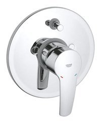 Grohe Eurostyle 19506001 Krom Kaplama Tekli Çevirmeli Ankastre Yuvarlak Banyo Bataryası Bakır