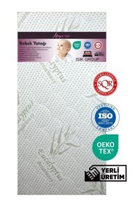 Mega Life Dikdörtgen Sünger Ortopedik 70x120 cm Beşik Bebek Yatağı