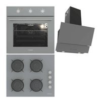 Termikel BO O6435C A - BH P6144C A - Argemon BA60 Dijital Doğalgazlı Cam Klasik Set Üstü Davlumbaz 3'lü Ankastre Set Gri