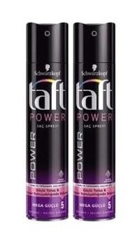 Schwarzkopf Taft Power No: 5 Sabitleyici Islak Görünümlü Provitaminli Saç Spreyi 2x250 ml
