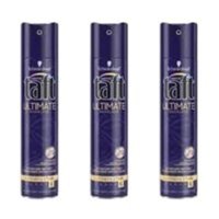 Schwarzkopf Taft Ultimate No: 6 Sabitleyici Islak Görünümlü Provitaminli Ultra Güçlü Saç Spreyi 3x250 ml
