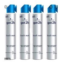 Schwarzkopf Got2B - Beach Şekillendirici Islak Görünümlü Keratinli Güçlü Saç Spreyi 4x200 ml