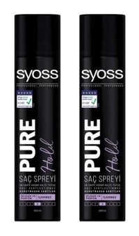 Syoss Pure Hold No: 3 Sabitleyici Islak Görünümlü Provitaminli Saç Spreyi 2x300 ml