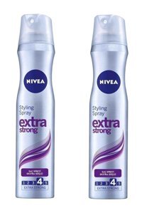 Nivea No: 4 Şekillendirici Islak Görünümlü Provitaminli Ekstra Güçlü Saç Spreyi 2x250 ml