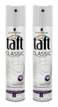 Schwarzkopf Taft Classic No: 3 Sabitleyici Islak Görünümlü Provitaminli Saç Spreyi 2x250 ml