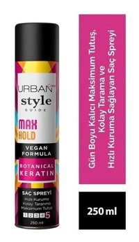 Urban Style Guide Maximum Sabitleyici Islak Görünümlü Provitaminli Hafif Saç Spreyi 250 ml