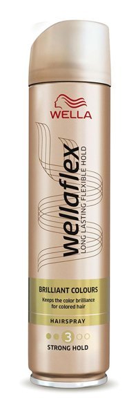 Wella Wellaflex Brillant Colors Sabitleyici Islak Görünümlü Provitaminli Güçlü Saç Spreyi 250 ml