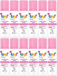 Uni Baby Kolay Tarama Islak Görünümlü Provitaminli Hafif Saç Spreyi 12x200 ml