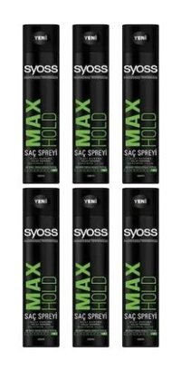 Syoss Max Hold No: 5 Şekillendirici Islak Görünümlü Provitaminli Ultra Güçlü Saç Spreyi 6x400 ml