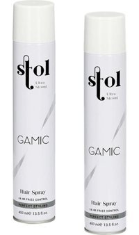 Stol Gamic Şekillendirici Islak Görünümlü Provitaminli Ekstra Güçlü Saç Spreyi 2x400 ml