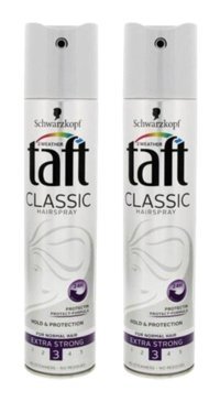 Schwarzkopf Taft Classic Sabitleyici Islak Görünümlü Provitaminli Güçlü Saç Spreyi 2x250 ml