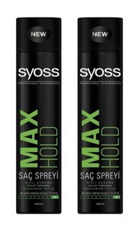 Syoss Max Hold No: 5 Şekillendirici Islak Görünümlü Provitaminli Ultra Güçlü Saç Spreyi 2x400 ml
