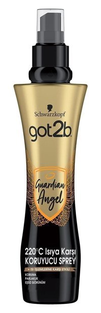 Schwarzkopf Got2B - Guardian Angel Isıdan Koruyucu Islak Görünümlü Keratinli Güçlü Saç Spreyi 200 ml