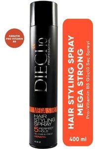 Dieci Professional Mega Şekillendirici Islak Görünümlü Keratinli Güçlü Saç Spreyi 400 ml