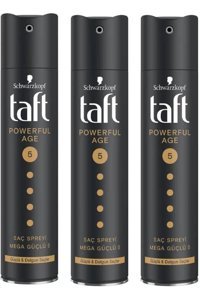 Schwarzkopf Taft Powerful Age No: 5 Dolgunlaştırıcı Islak Görünümlü Provitaminli Saç Spreyi 3x250 ml