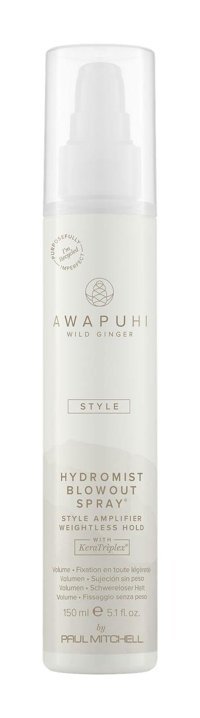 Awapuhi Wild Ginger Awg Hydromist Blow-Ou Isıdan Koruyucu Islak Görünümlü Provitaminli Hafif Saç Spreyi 150 ml