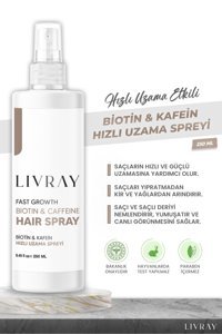Livray Fast Growth Besleyici Islak Görünümlü Keratinli Güçlü Saç Spreyi 250 ml
