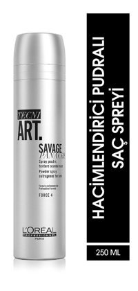 L'Oreal Paris Techni Art Savage Panache Pure Dolgunlaştırıcı Islak Görünümlü Keratinli Güçlü Saç Spreyi 250 ml