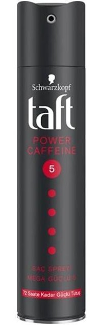 Schwarzkopf Taft Power Caffeine No: 5 Sabitleyici Islak Görünümlü Provitaminli Saç Spreyi 250 ml