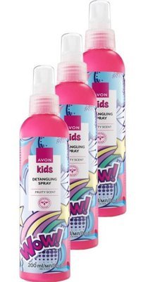 Avon Kids Wow Şekillendirici Islak Görünümlü Keratinli Güçlü Saç Spreyi 3x200 ml
