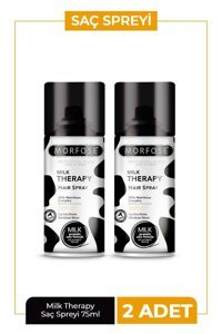 Morfose Milk Therapy Şekillendirici Islak Görünümlü Provitaminli Güçlü Saç Spreyi 2x75 ml