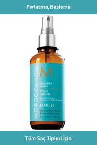 Moroccanoil Trendmu - Glimmer Shine Parlaklık Veren Simli Islak Görünümlü Provitaminli Hafif Saç Spreyi 100 ml