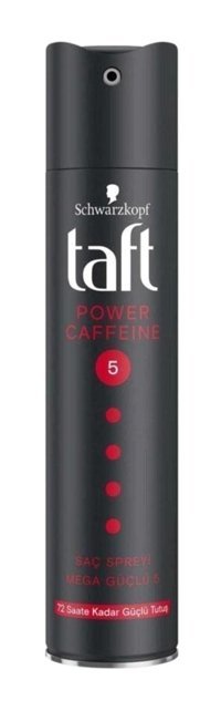 Schwarzkopf Taft Power Caffeine Sabitleyici Islak Görünümlü Kafeinli Güçlü Saç Spreyi 250 ml