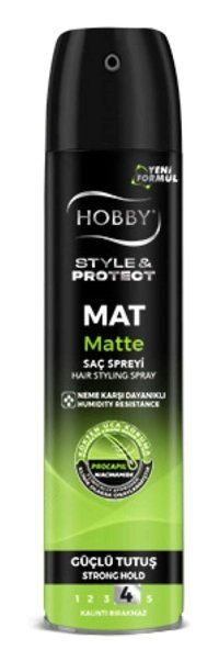 Hobby S&P Matte Şekillendirici Islak Görünümlü E Vitaminli Güçlü Saç Spreyi 250 ml