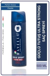 Ravello Sabitleyici Islak Görünümlü Provitaminli Ekstra Güçlü Saç Spreyi 500 ml