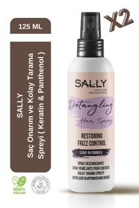Sally Detangling Isıdan Koruyucu Islak Görünümlü Keratinli Hafif Saç Spreyi 2x125 ml