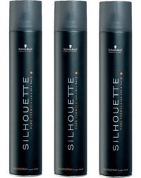 Schwarzkopf Silhouette Sabitleyici Islak Görünümlü Provitaminli Güçlü Saç Spreyi 3x500 ml