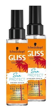 Schwarzkopf Sun Protect Isıdan Koruyucu Islak Görünümlü Keratinli Güçlü Saç Spreyi 2x100 ml