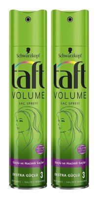 Schwarzkopf Taft Dolgunlaştırıcı Islak Görünümlü Provitaminli Ekstra Güçlü Saç Spreyi 2x250 ml