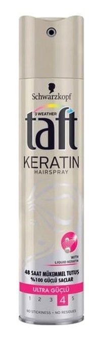 Schwarzkopf Taft No: 4 Şekillendirici Islak Görünümlü Keratinli Saç Spreyi 250 ml