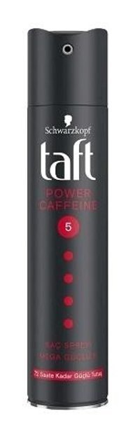 Schwarzkopf Taft Power Caffeine Sabitleyici Islak Görünümlü Provitaminli Güçlü Saç Spreyi 250 ml