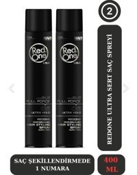 Red One Full Force No: 05 Şekillendirici Islak Görünümlü Provitaminli Ekstra Güçlü Saç Spreyi 2x400 ml