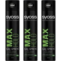 Syoss Max Hold No: 5 Şekillendirici Islak Görünümlü Provitaminli Ultra Güçlü Saç Spreyi 3x400 ml