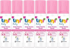 Uni Baby Kolay Tarama Islak Görünümlü Provitaminli Hafif Saç Spreyi 6x200 ml