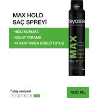 Syoss Max Hold No: 5 Şekillendirici Islak Görünümlü Provitaminli Ultra Güçlü Saç Spreyi 400 ml