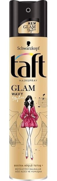 Schwarzkopf Taft Glam Wavy Şekillendirici Islak Görünümlü Provitaminli Güçlü Saç Spreyi 250 ml