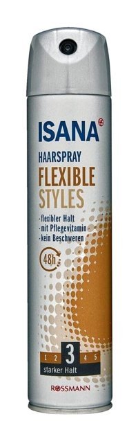 Isana Flexible Styles Şekillendirici Islak Görünümlü Keratinli Güçlü Saç Spreyi 250 ml