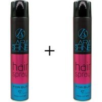 Lara Shine For Bun Şekillendirici Islak Görünümlü Keratinli Güçlü Saç Spreyi 2x400 ml