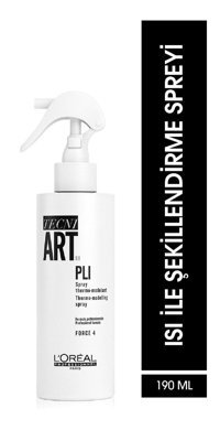 L'Oreal Paris Techni Art Pli Isıdan Koruyucu Islak Görünümlü Keratinli Güçlü Saç Spreyi 190 ml