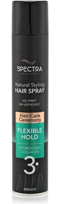 Spectra Natural Styling Flexible Hold No: 3 Şekillendirici Islak Görünümlü Provitaminli Saç Spreyi 400 ml