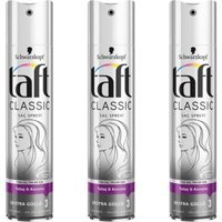 Schwarzkopf Taft Classic No: 3 Sabitleyici Islak Görünümlü Provitaminli Saç Spreyi 3x250 ml
