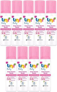 Uni Baby Kolay Tarama Islak Görünümlü Provitaminli Hafif Saç Spreyi 9x200 ml