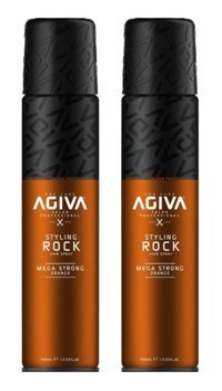 Agiva Styling Rock Mega Dolgunlaştırıcı Islak Görünümlü Keratinli Ekstra Güçlü Saç Spreyi 2x400 ml