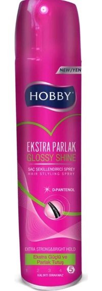 Hobby Şekillendirici Islak Görünümlü E Vitaminli Ekstra Güçlü Saç Spreyi 250 ml