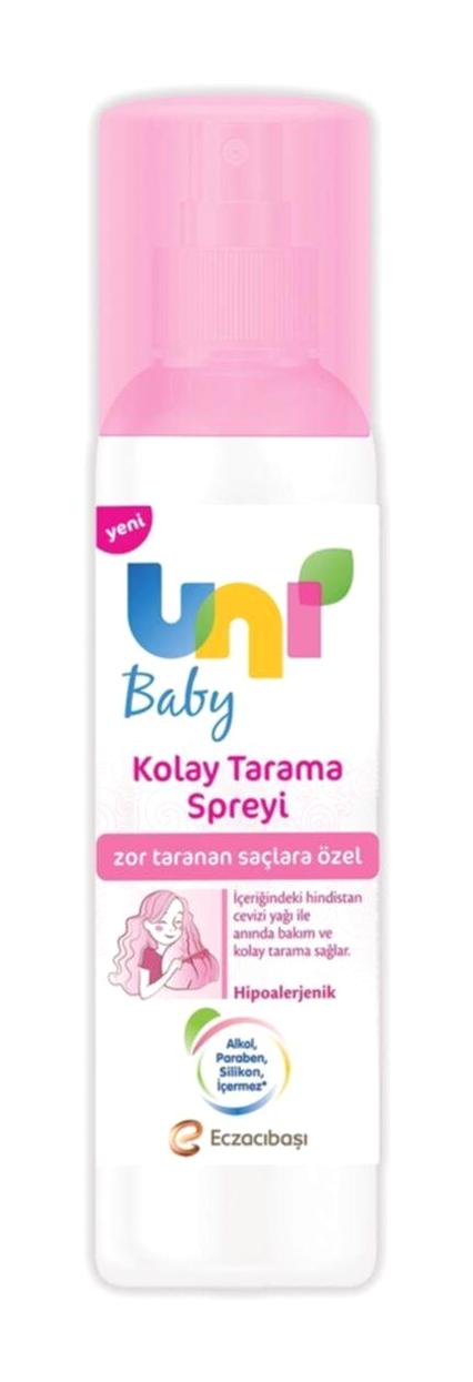 Uni Baby Kolay Tarama Islak Görünümlü Keratinli Güçlü Saç Spreyi 2x200 ml